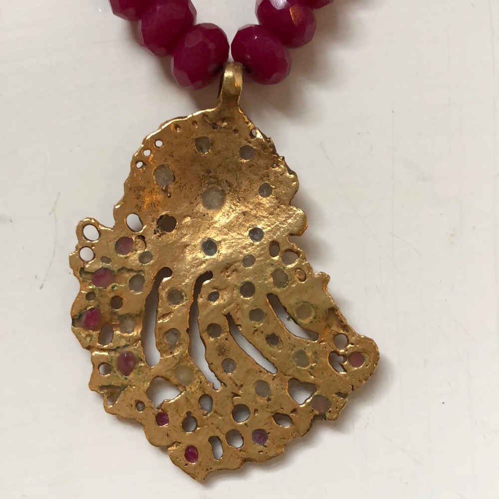 Ruby Rough Cut Necklace - image 6